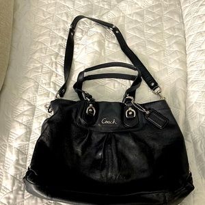 Black large coach bag